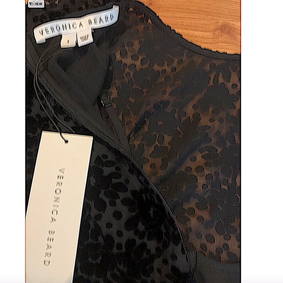 veronica beard LALA BURNOUT VELVET DRESS - Picture 13 of 14